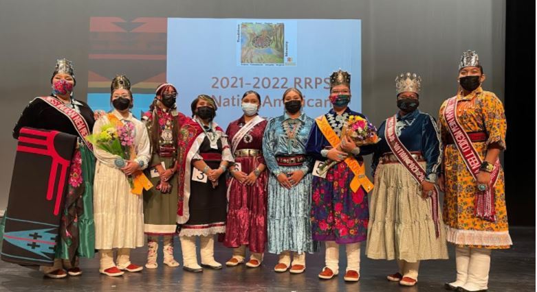 The winners and judges at the 2021 Native American Pageant
