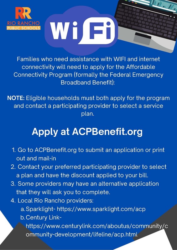 WiFi Assistance Information for families