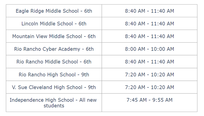 23/24 Jump Start Times