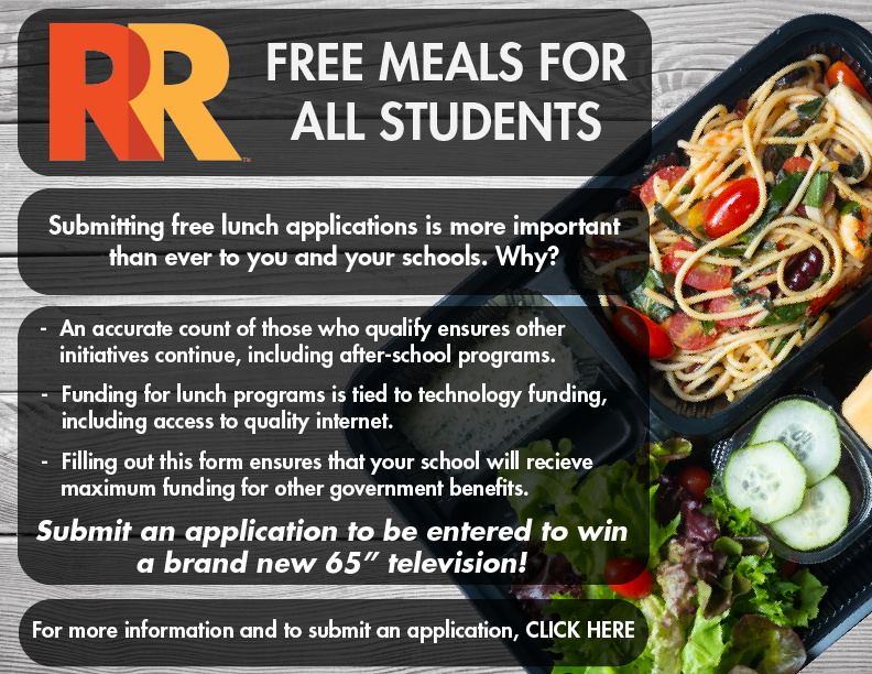 Free Meals for All Students Flyer